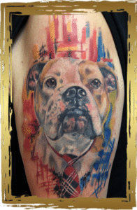 Tattoo KD Issum Tattoo Bulldogge