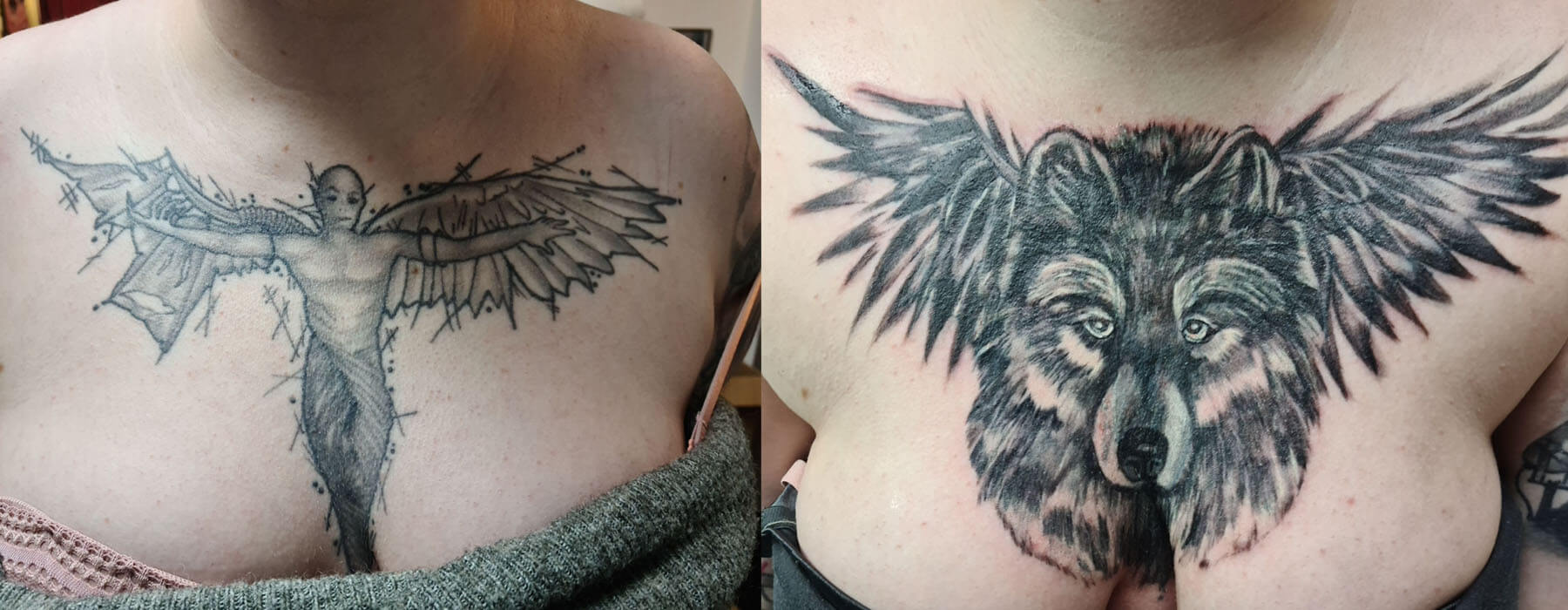 Tattoo KD Issum Cover-up Wolf